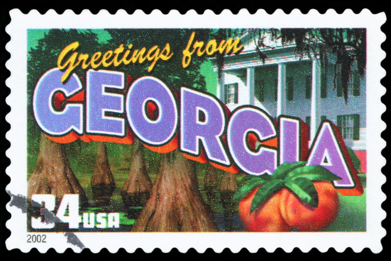 Georgia postage stamp