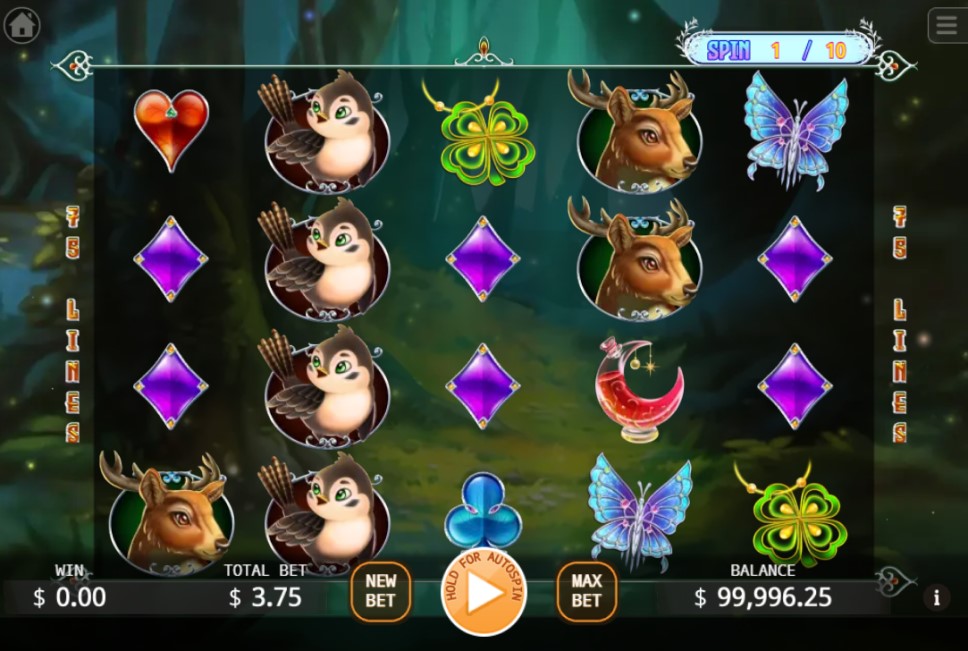 Fairy Forest Tale slot reels by KA Gaming