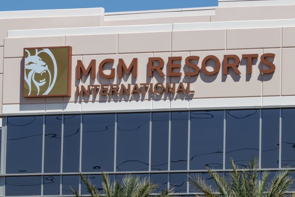 MGM Resorts International office facade in Las Vegas