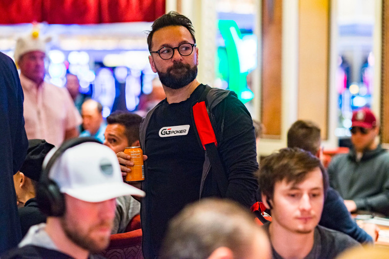 Daniel Negreanu leaving a poker tournament