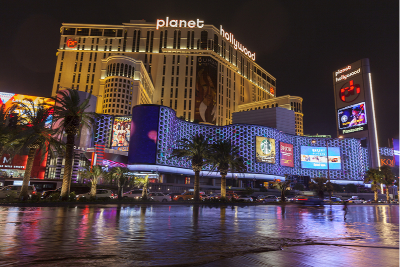 Planet Hollywood Las Vegas at night