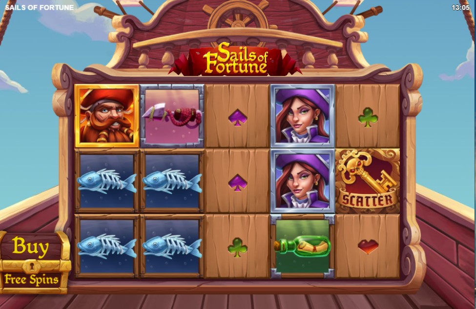 Sails of Fortune slot reels by Relax Gaming