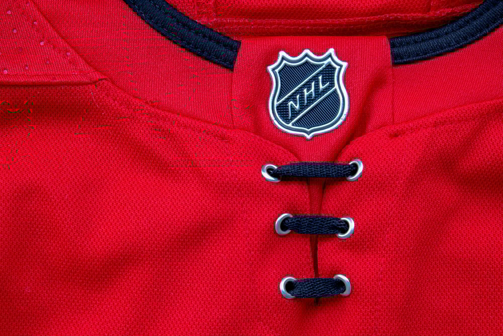 NHL logo on shirt