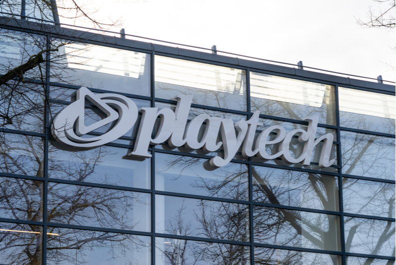 Playtech logo on an office building