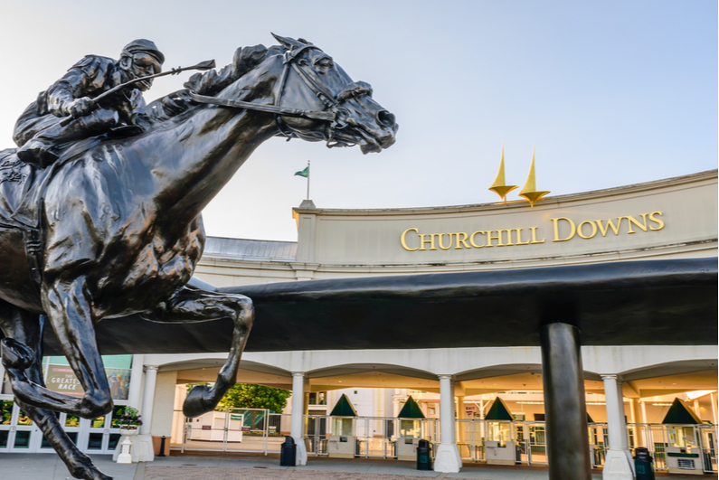 Entrance to Churchill Downs, home of the Kentucky Derby