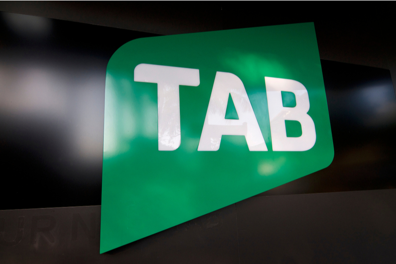 Green TAB sign