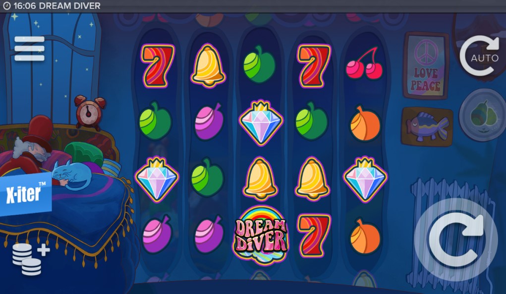 Dream Diver slot reels by ELK Studios