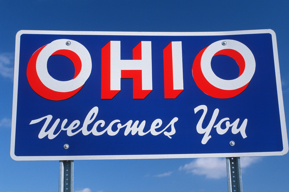 Ohio Welcomes You sign