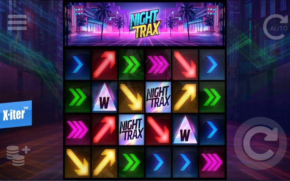 Night Trax slot reels by ELK Studios