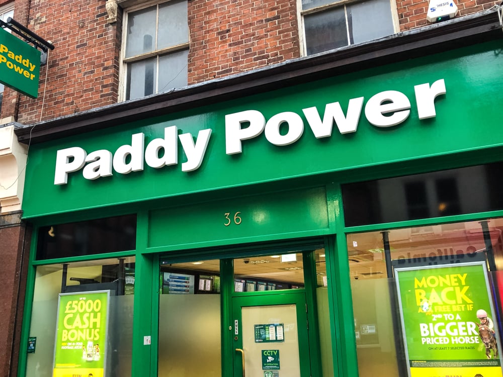 A Paddy Power betting shop