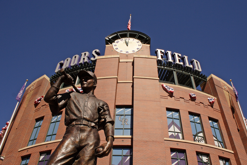 Statue outside of Coors Field in Denver, Colorado