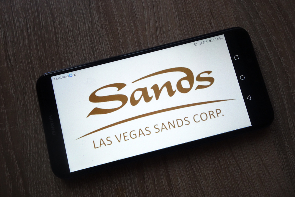Las Vegas Sands logo on a phone