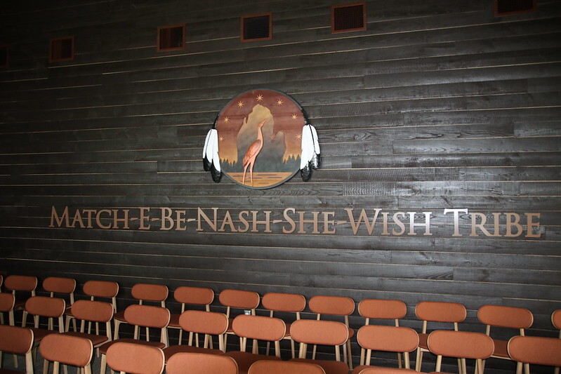 Match-E-Be-Nash-She-Wish Tribe sign