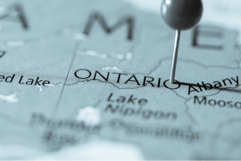 Ontario map