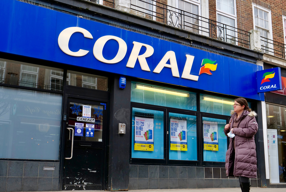 Coral betting shop in the UK