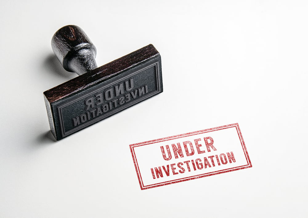 Under Investigation stamp