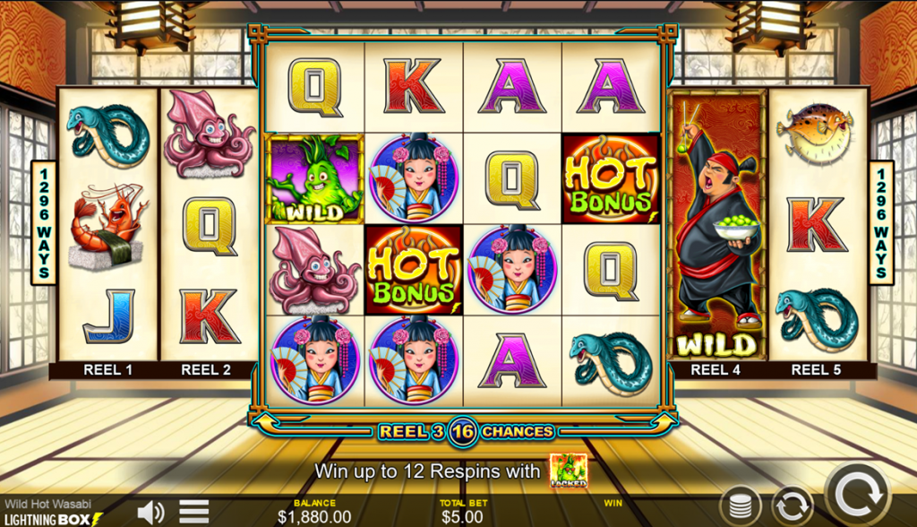 Wild Hot Wasabi slot gulungan oleh Lightning Box