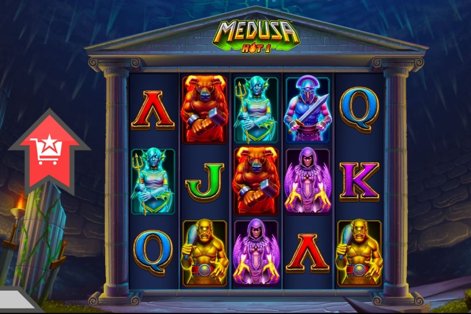 Medusa Hot 1 slot reels by High Rise Games