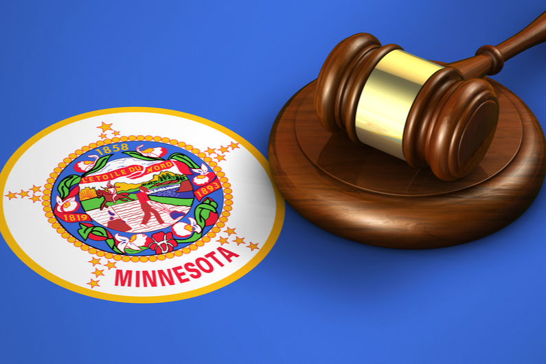 Judge's gave next to the Minnesota state seal