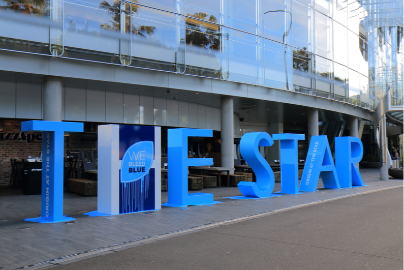 The Star Sydney sign