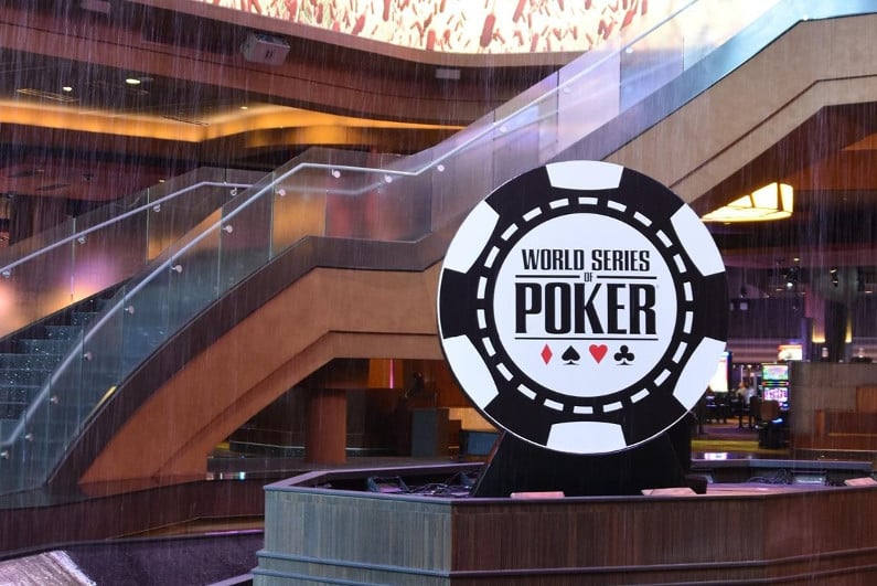 WSOP display at Harrah's Cherokee