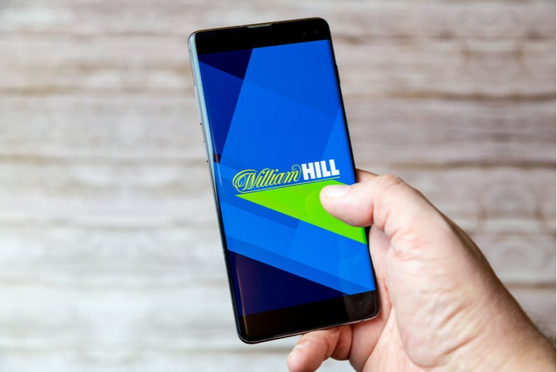 William Hill logo on a smartphone