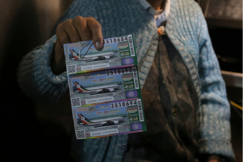 Mexican plane lottery tickets