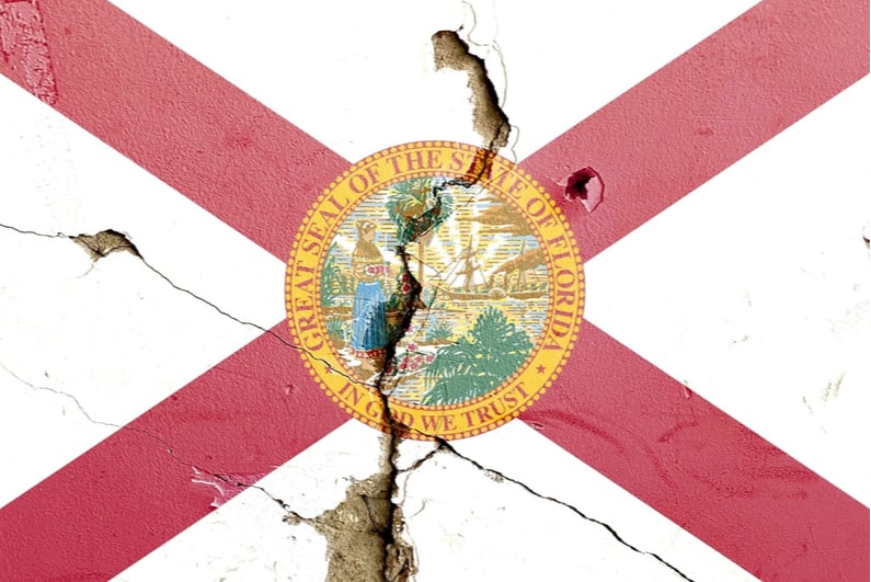 Broken Florida flag