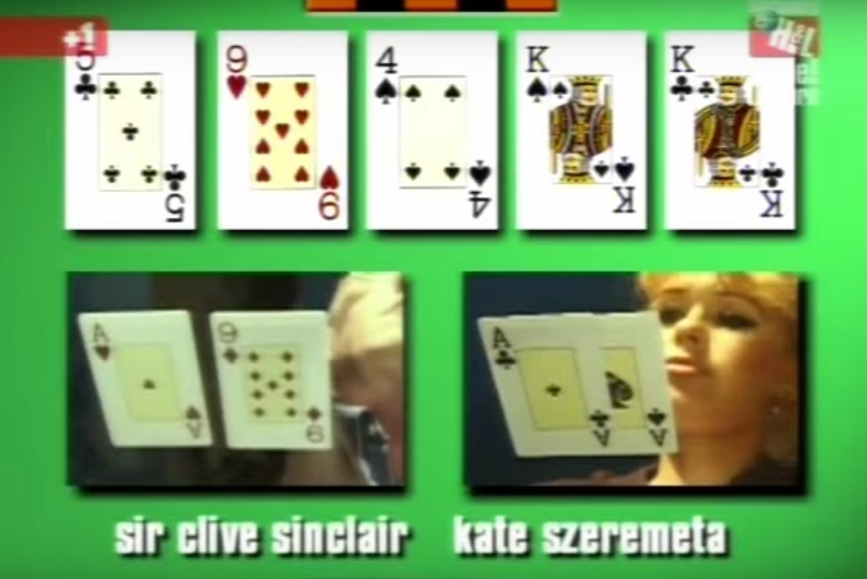 Screenshot of the first use of the hole card camera