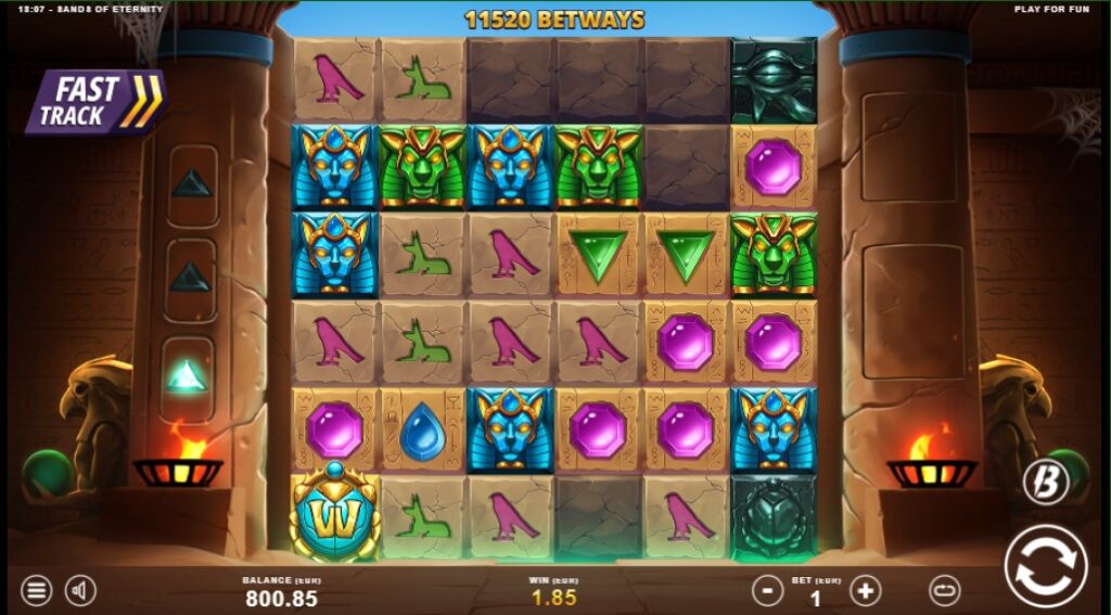 Sands of Eternity slot reels by Slotmill