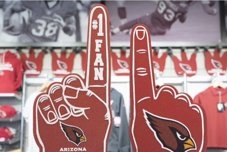 Arizona Cardinals foam fingers