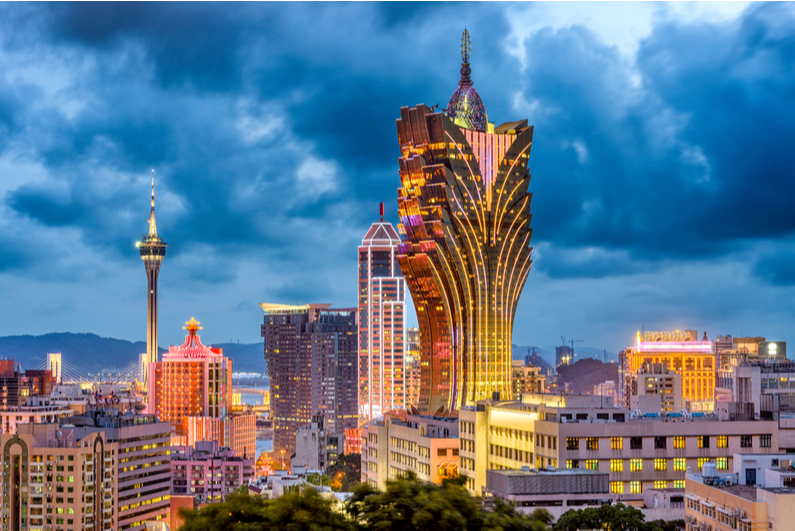 Macau skyline at dusk