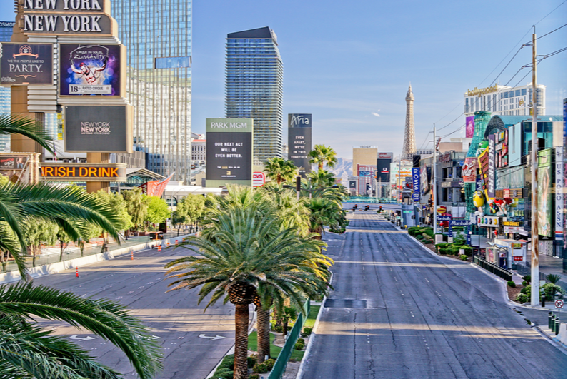 empty Las Vegas Strip