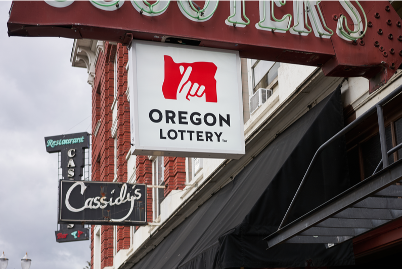 Oregon lottery sign