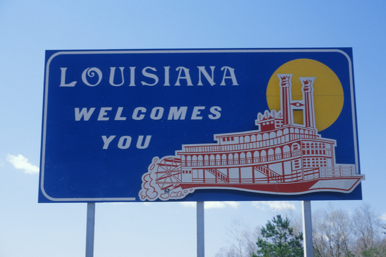 Louisiana welcomes you sign