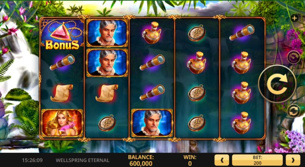 Wellspring Eternal slot reels by High 5 Games