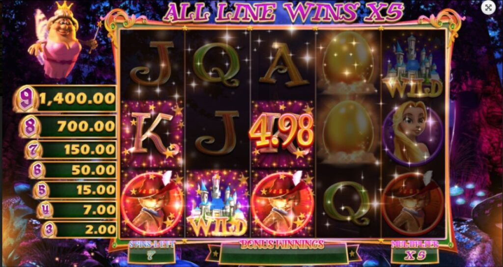 Wish Upon a Cashpot slot reels by Blueprint Gaming