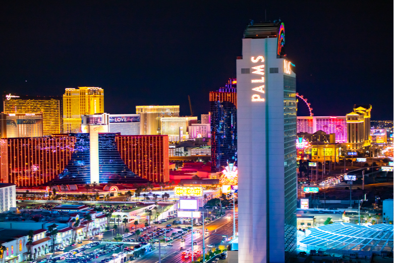 Palms Las Vegas at night