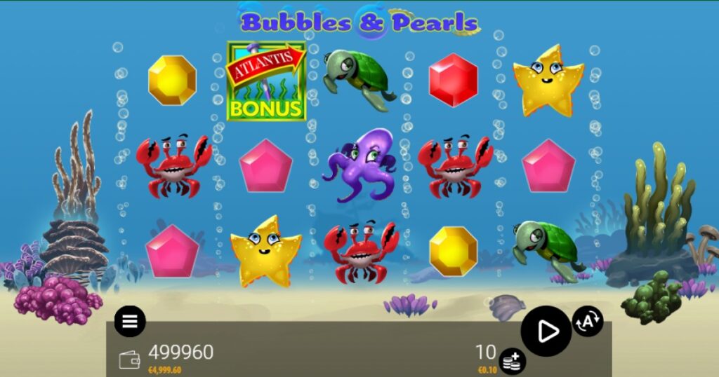Bubbles & Pearls slot reels Zeusplay