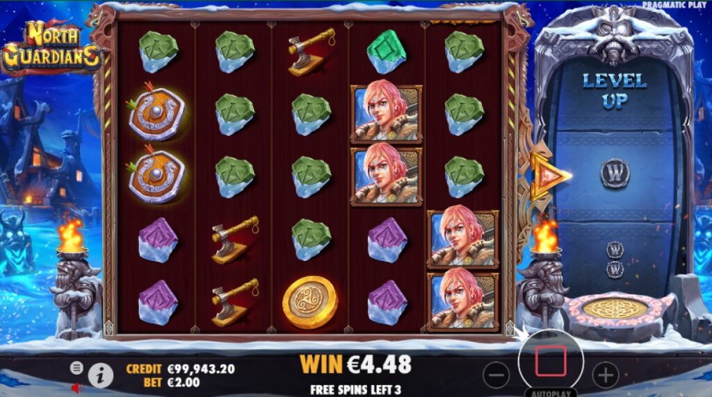 North Guardians slot reels by Pragmatic Play