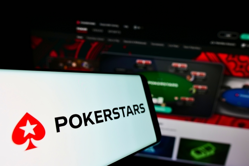 PokerStars logo on screen