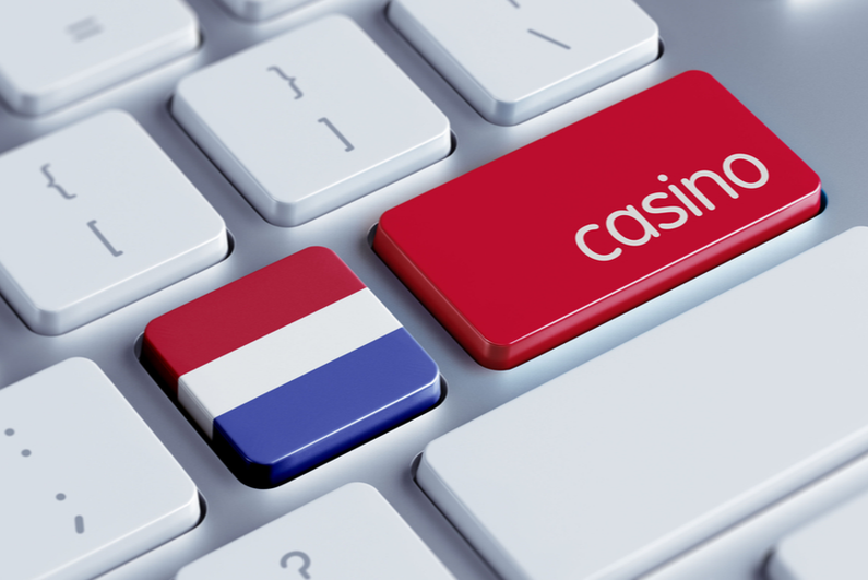 Laptop keyboard with "casinos" key and Netherlands flag key