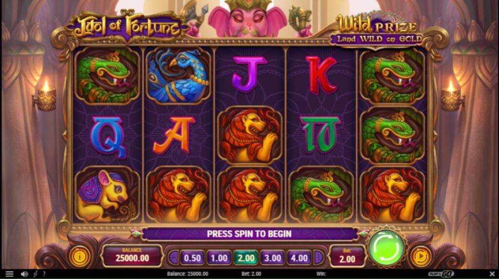 Idol of Fortune Slot Reels by Play'n GO