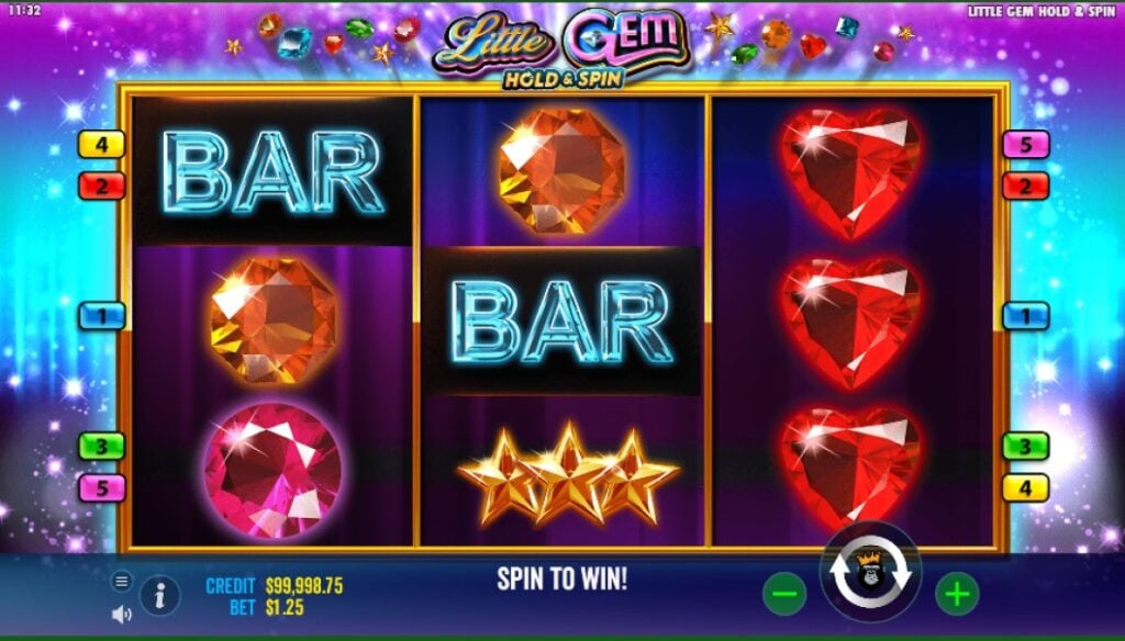 Little Gem slot reels by Pragmatic Play