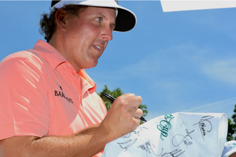 Phil Mickelson autographs