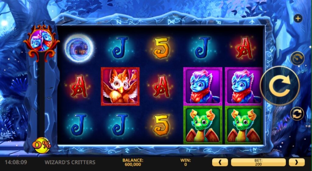 Wizard's Critters slot reels by High 5 Games