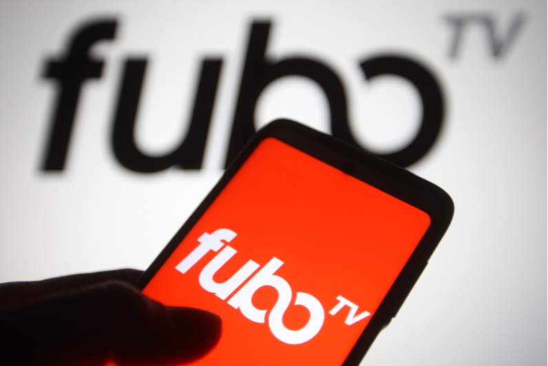 FuboTV logo on a smartphone