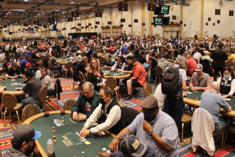 The WSOP gaming hall