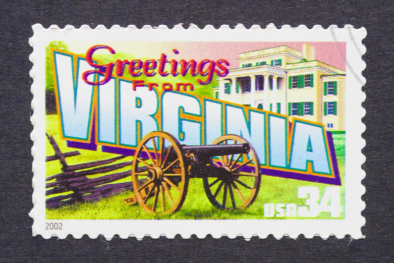Virginia postage stamp