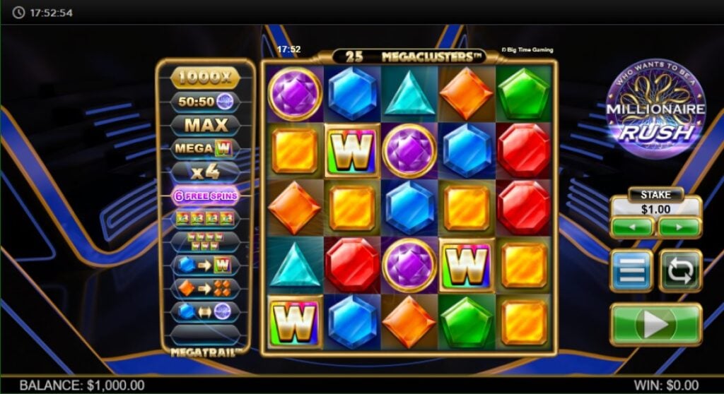 The Millionaire Rush Slot is produced by Big Time Gaming